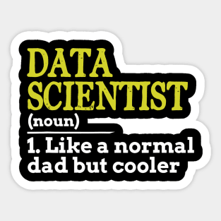 Scientist Dad Definition Funny Science Sticker